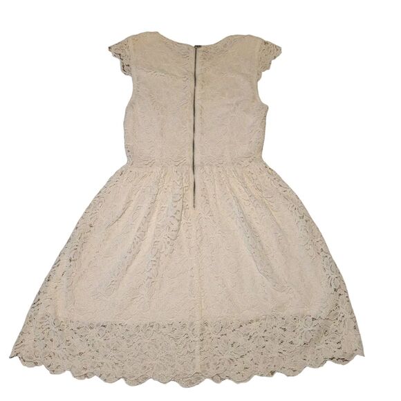 Talula girls lace zip up short sleeve dress, size 00 - Picture 2 of 3